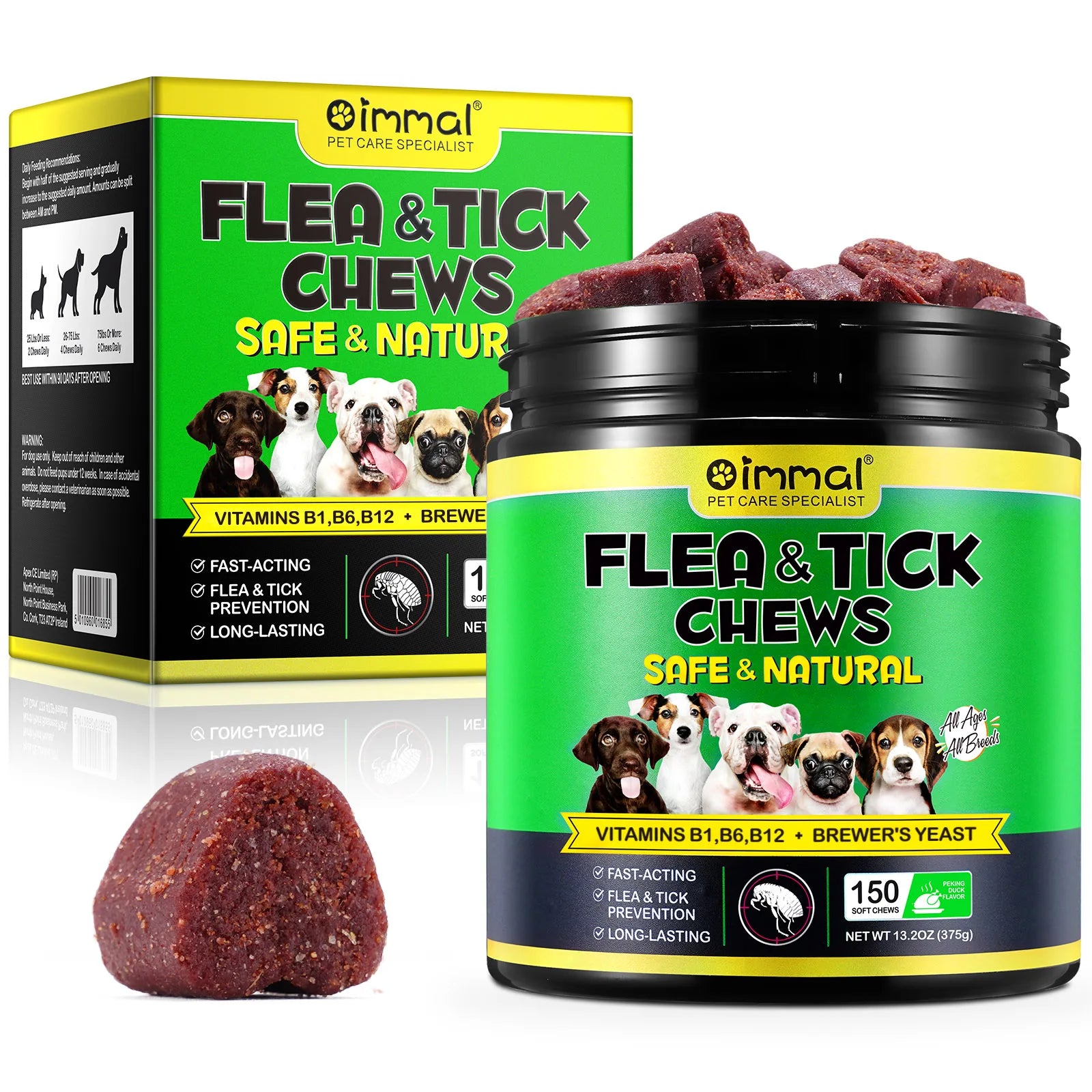 Flea and Tick Chewable Peking Duck Flavor Supplement