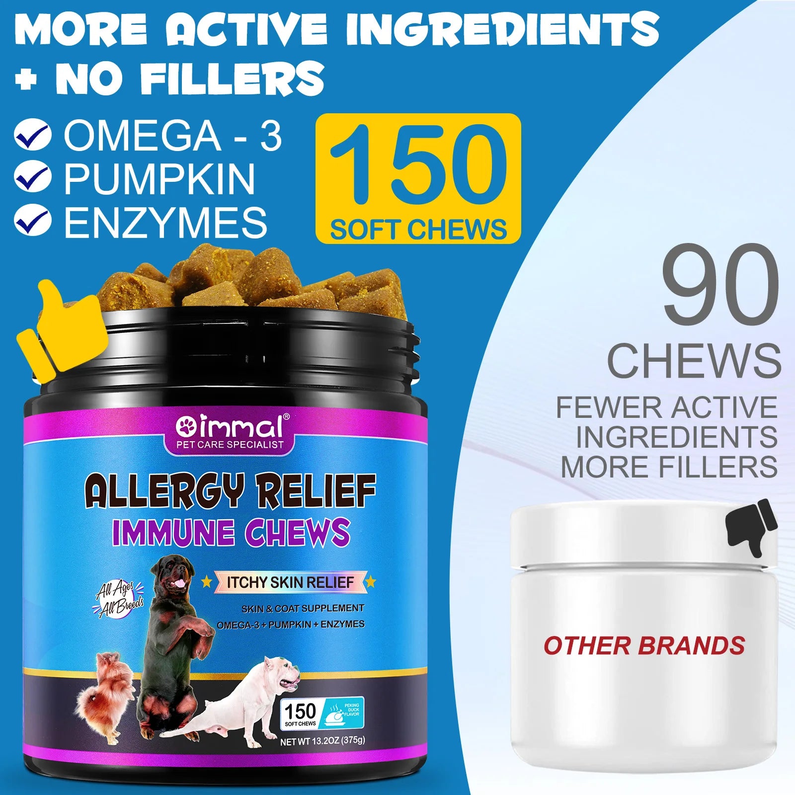 Allergy Relief Chews Anti-Itch Skin &amp; Coat Supplement