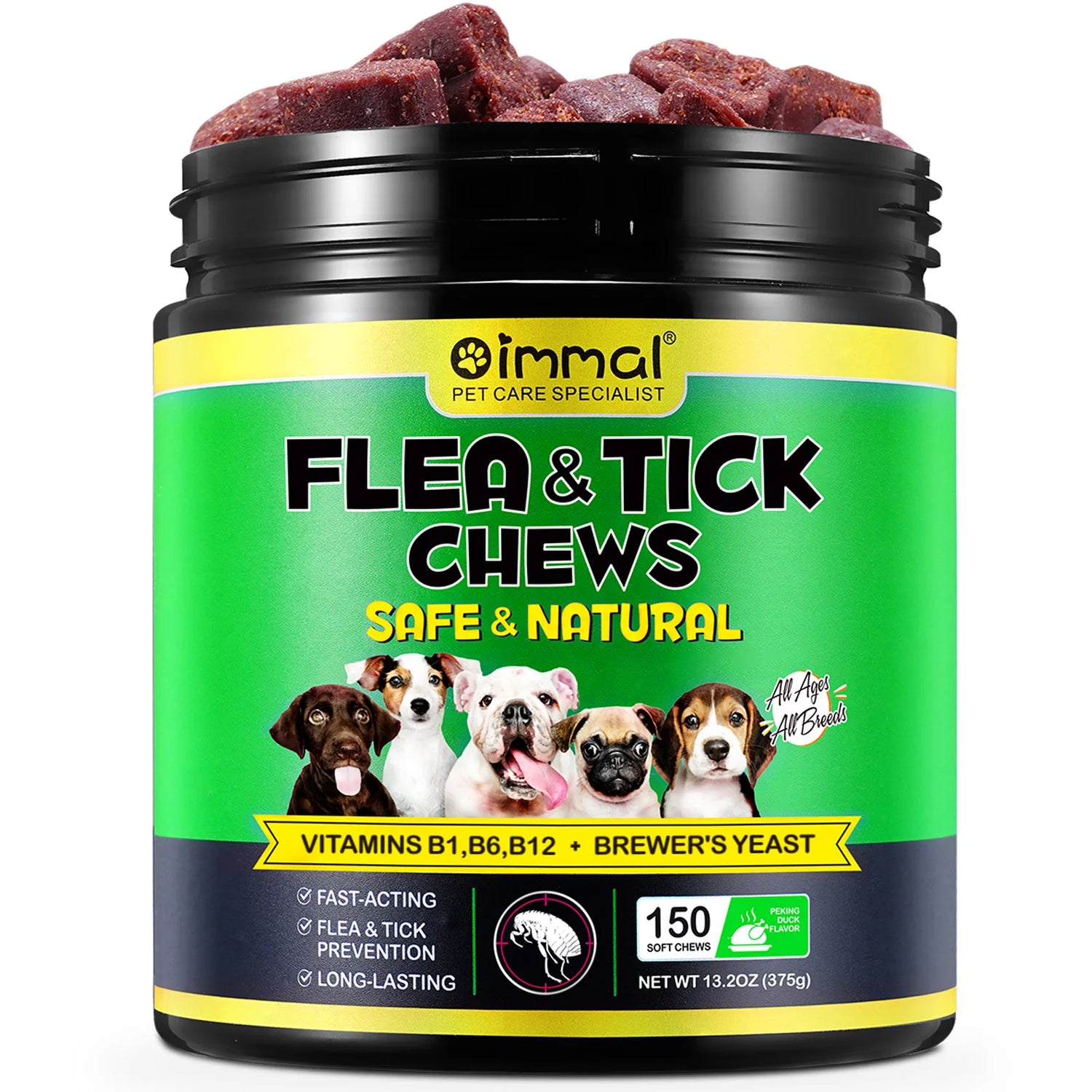 Flea and Tick Chewable Peking Duck Flavor Supplement