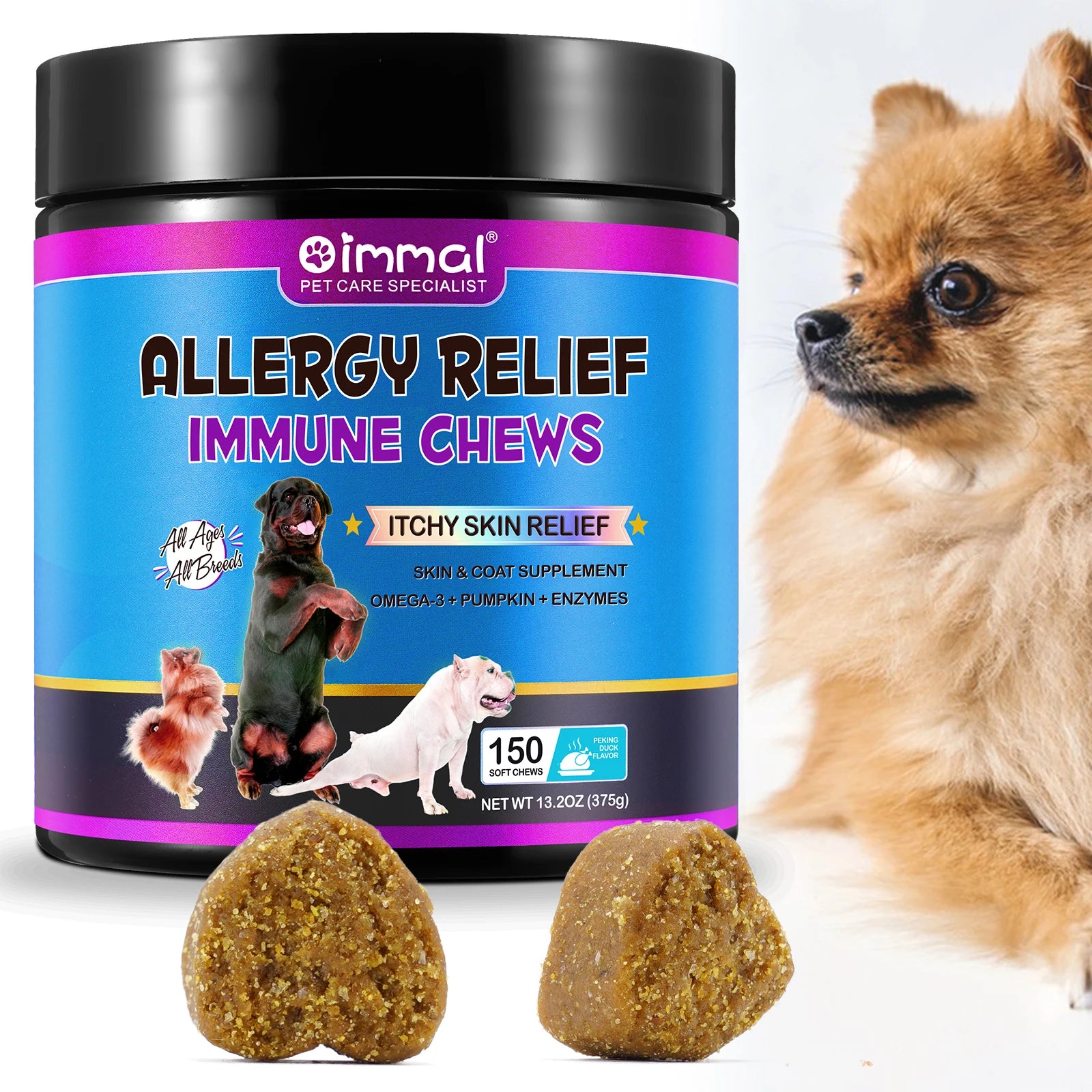 Allergy Relief Chews Anti-Itch Skin &amp; Coat Supplement