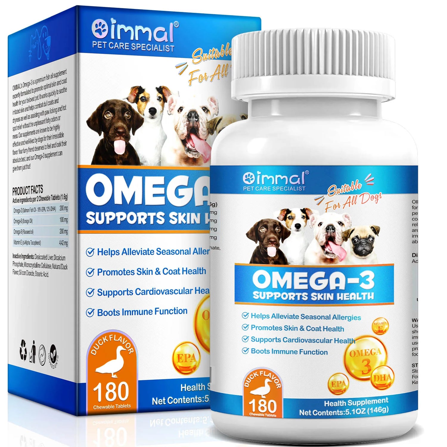 OMEGA-3 Health Supplement Suit for Pet