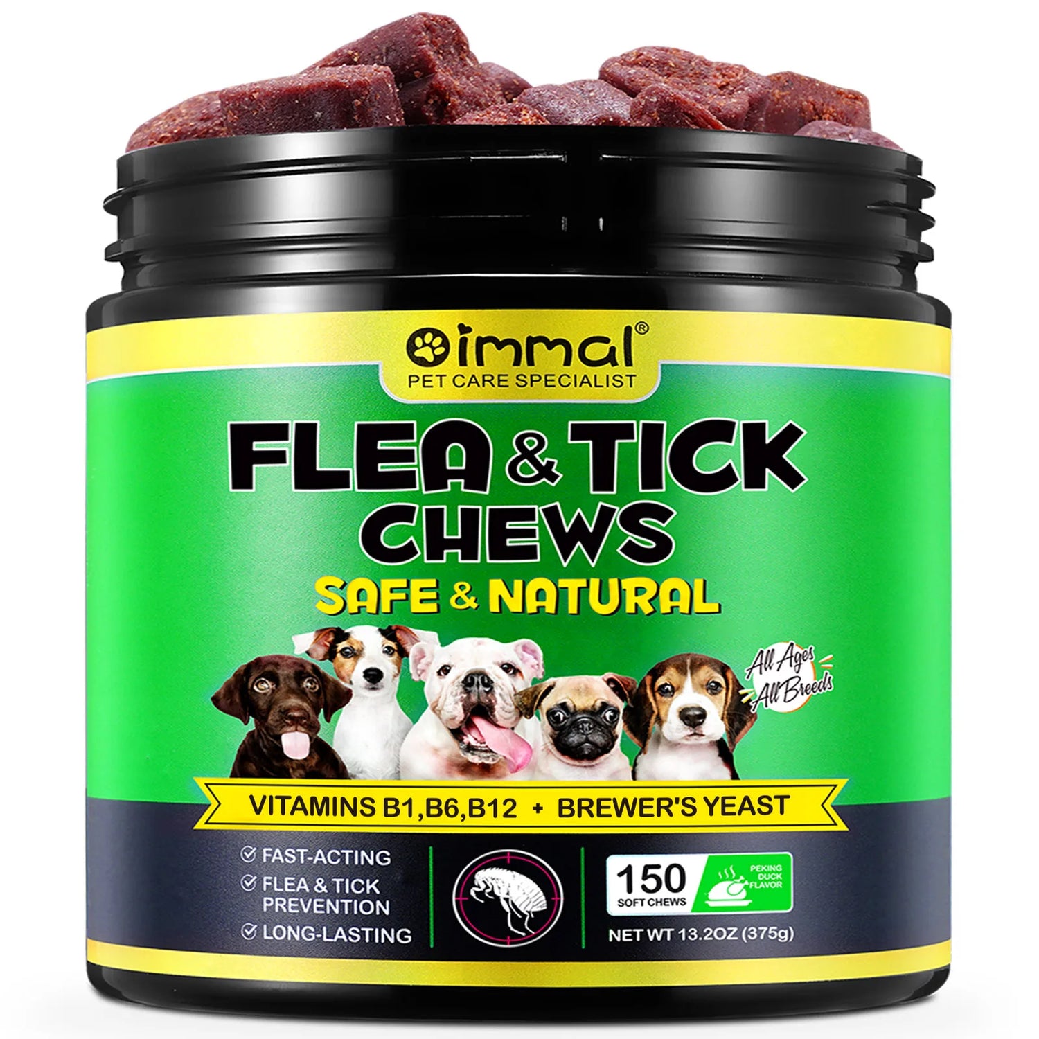 Flea and Tick Chewable Peking Duck Flavor Supplement